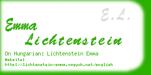 emma lichtenstein business card